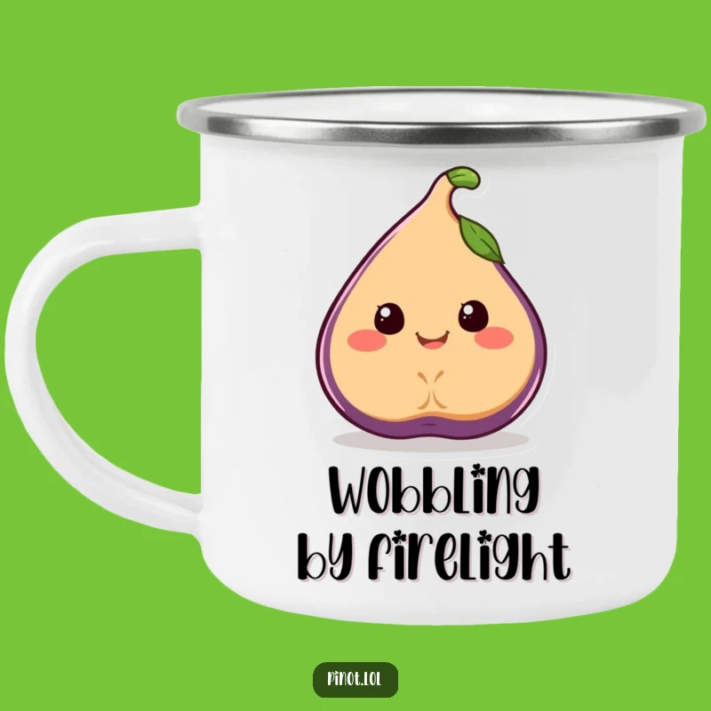 Funny Fig Camping Mug: Joyful Sips, Juicy Fruit, Perfect Campfire Funny Gift