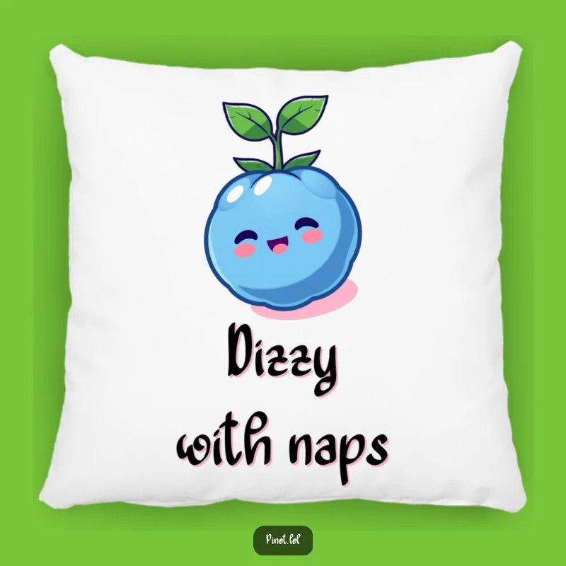 Soft Funny Kawaii Blueberry Spin Pillow - Comfy & Funny Round Decor Gift