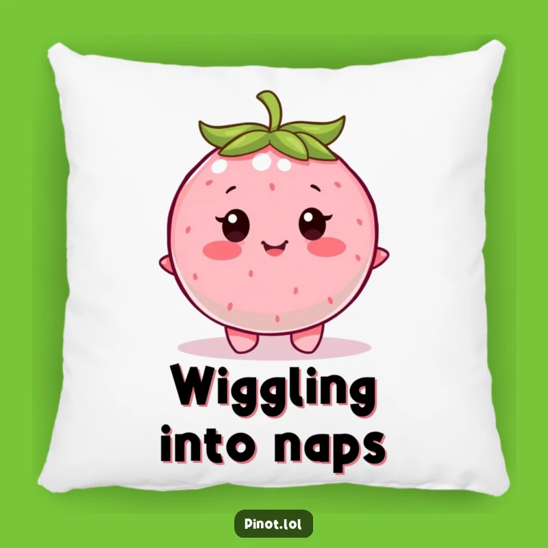 Funny Berry Pillow: Cozy Wiggle Comfort, Contented Accent, Sweet Funny Gift