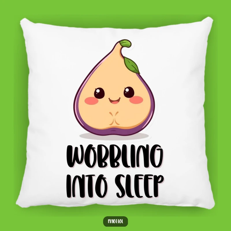 Funny Fig Pillow: Cozy Wobble Comfort, Juicy Smile Accent, Sweet Funny Gift