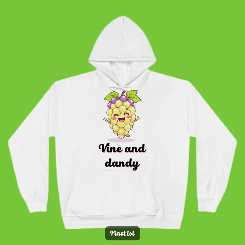Cozy Funny Kawaii Grape Hop Hoodie - Warm & Funny Comfort Gift