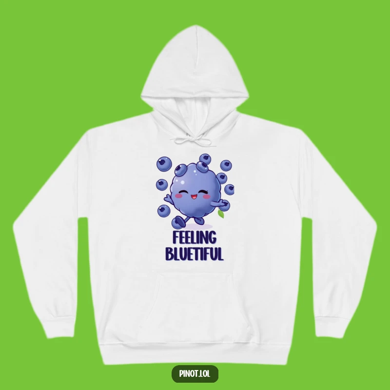 Funny Blueberries Skip Hoodie: Cozy Up with a Cheerful Berry Pal!