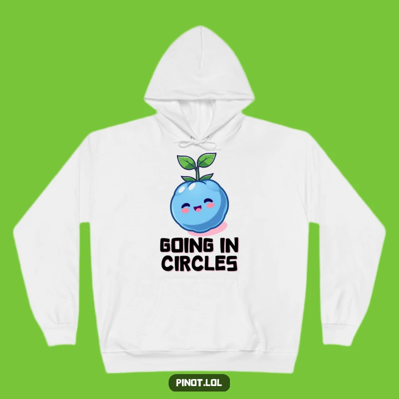 Cozy Funny Kawaii Blueberry Spin Hoodie - Warm & Funny Spin Cycle Gift