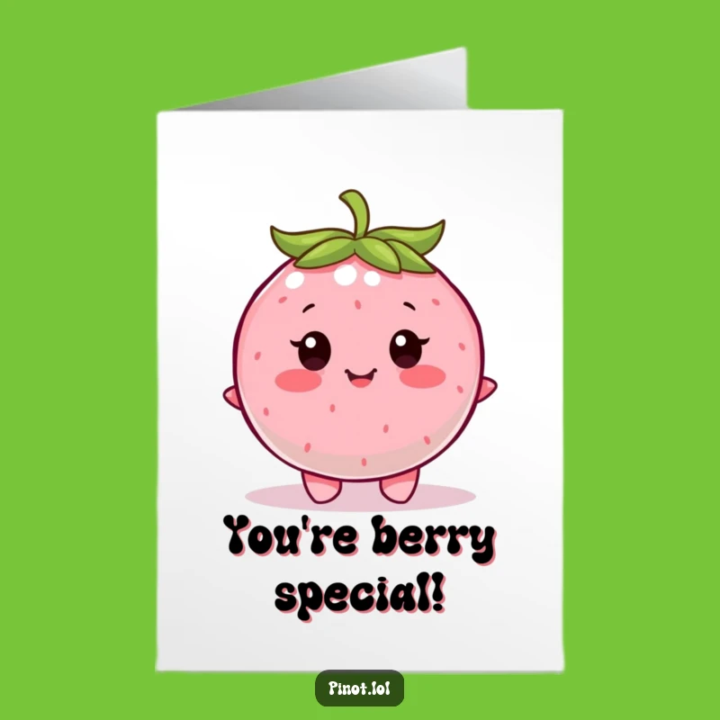 Free Printable Berry Congratulations Card: Funny Wiggling Berry Downloadable Gift for Joy