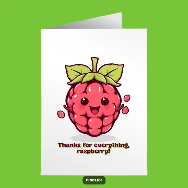 Free Printable Juggling Berry Thank You Card: Cute & Funny Downloadable Gift