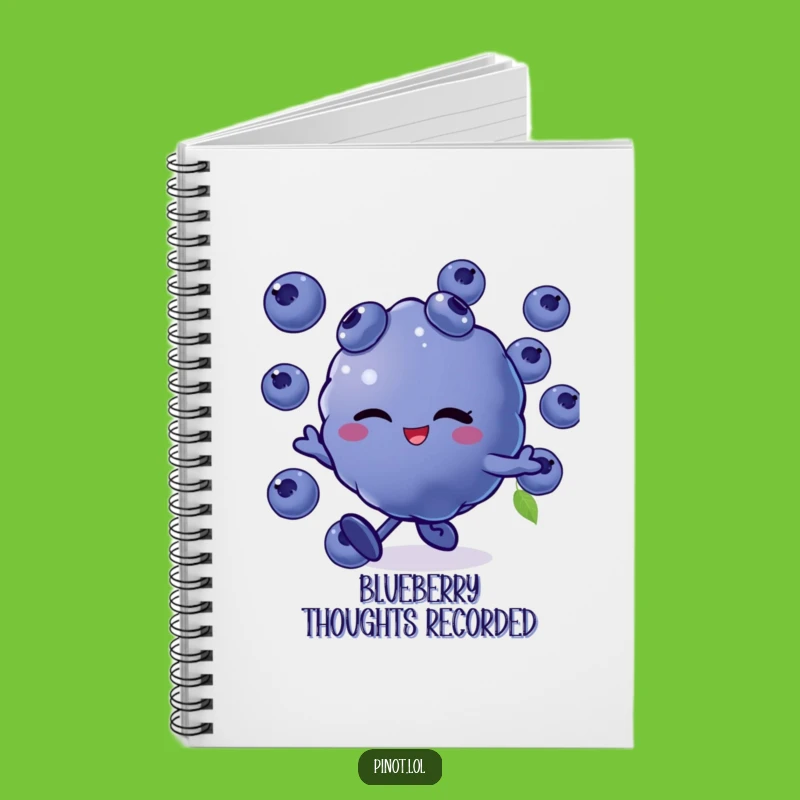 Funny Blueberries Skip Notebook: Jot Down Ideas with a Playful Berry!