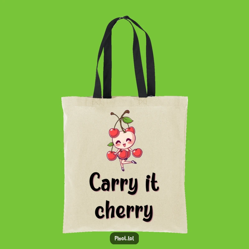 Funny Cherries Balance Tote Bag: Carry Your Essentials with a Giggle!