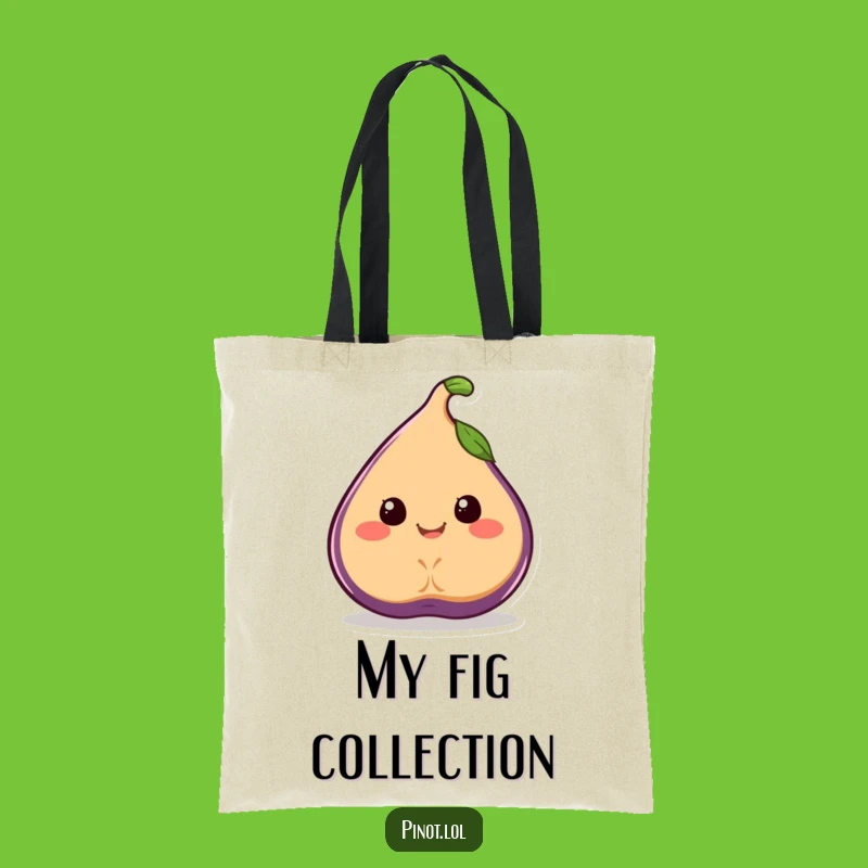 Funny Fig Tote Bag: Wobbling Fruit, Juicy Style, Perfect Funny Gift for Fun